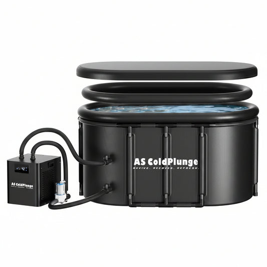 Ice Bath Chiller & Cold Plunge Tub Kit, 1/3HP Cold Plunge Chiller with External Pump & Filter, XXL 148Gal Upgraded Ice Pod, Cold Plunge Tub with Water Chiller for Cold Therapy Recovery